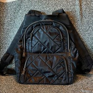 NWOT Lug Hatchback Black Quilted Backpack